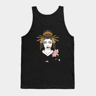 Floral Geisha Tank Top